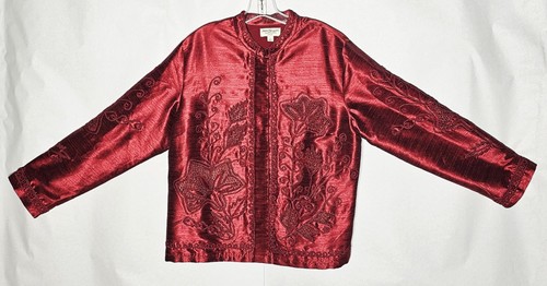 **Norm Thompson (Escape From The Ordinary) Embroidered Polyester Jacket (Size L)