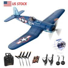 Volantexrc F4U Corsair Brushless RC Plane,Wingspan500mm Fighter,with 2 Batteries