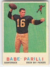1959 Topps #107 Babe Parilli Green Bay Packers VGEX 65369