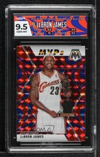 2019 Panini Mosaic MVPs Reactive Blue Prizm LeBron James HGA 9.5 GEM MINT 05cf