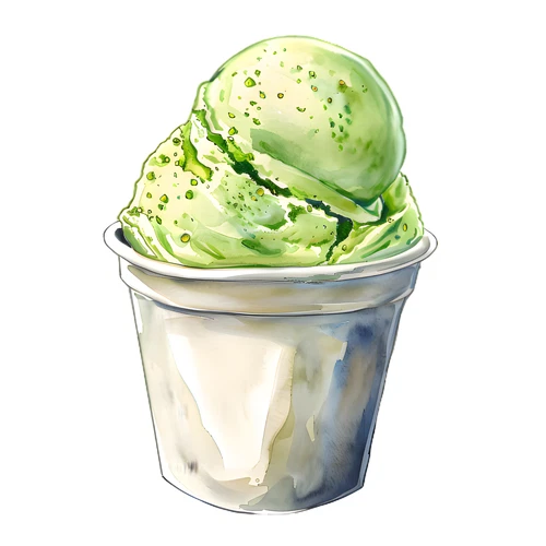 Ice Cream Self Adhesive Vinyl Sticker