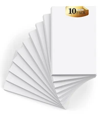 Small Note Pads 3x5 Pocket Notepad, 10 Pack Server In, White