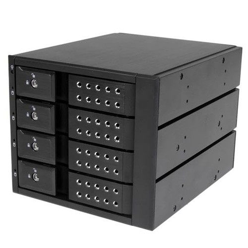 Startech.Com 4 Bay Aluminum Trayless Hot Swap Mobile Rack Backplane for 3.5 " Sa - Afbeelding 3 van 3