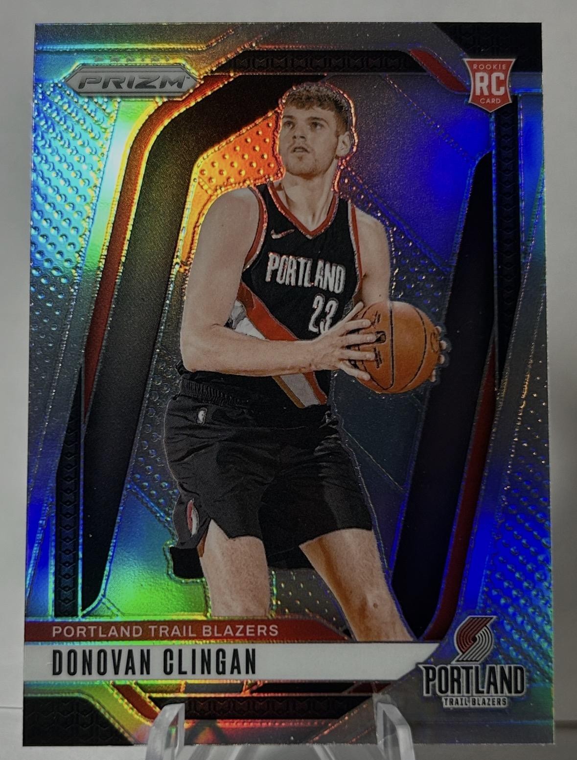 2024-25 Panini Prizm #221 Donovan Clingan Prizms Silver