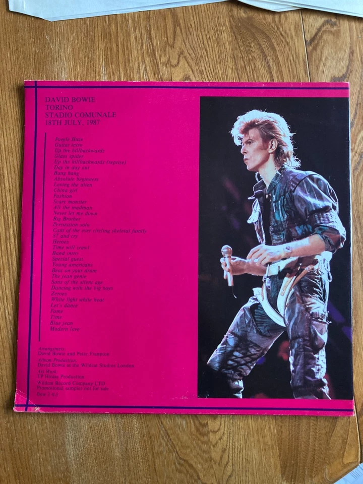 NM to EX DAVID BOWIE 3lp Goodbye Europe LIVE IN TORING ITALY 1987 Ltd Edition - Image 3 of 4
