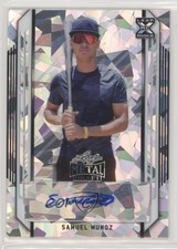 2021 Leaf Metal Draft Silver Crystals Samuel Munoz #BA-SM1 Auto 0c3e