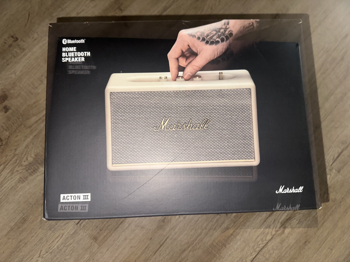 NEW Marshall Acton III Bluetooth Speaker System (Cream) | eBay