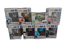 Lot Of 8 Disney Star Wars Funko Pops Cara Dune Ahsoka Grogue Bo Katan