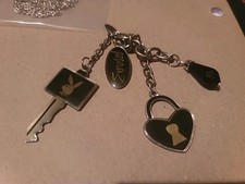 Vintage PLAYBOY Heart And Key Pendant 