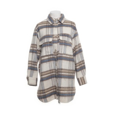 H&M, Oberhemd, Damen, Größe: S, Beige/Mehrfarbig, Polyester/Wolle/Acryl #cPW