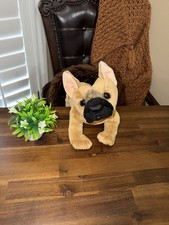 Folkmanis French Bulldog Puppy Dog Plush Puppet Stuffed Animal Realistic 15