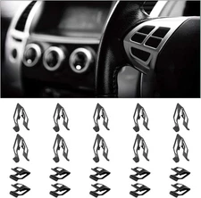 20 Pack Car Metal Retainer Clips Front Console Dashboard Metal Retainer