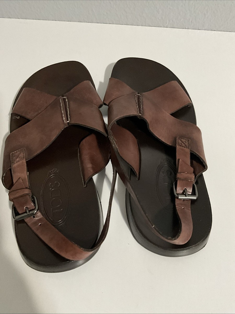 Tods Man\'s Brown Sandals size 8 TOD main image 3