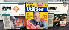 Symantec Norton Utilities 2.0 Desktop 2.2 Antivirus 2.1 Vintage Software Lot