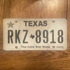 texas license plate lone star state vintage antique  mancave rat rod wall art