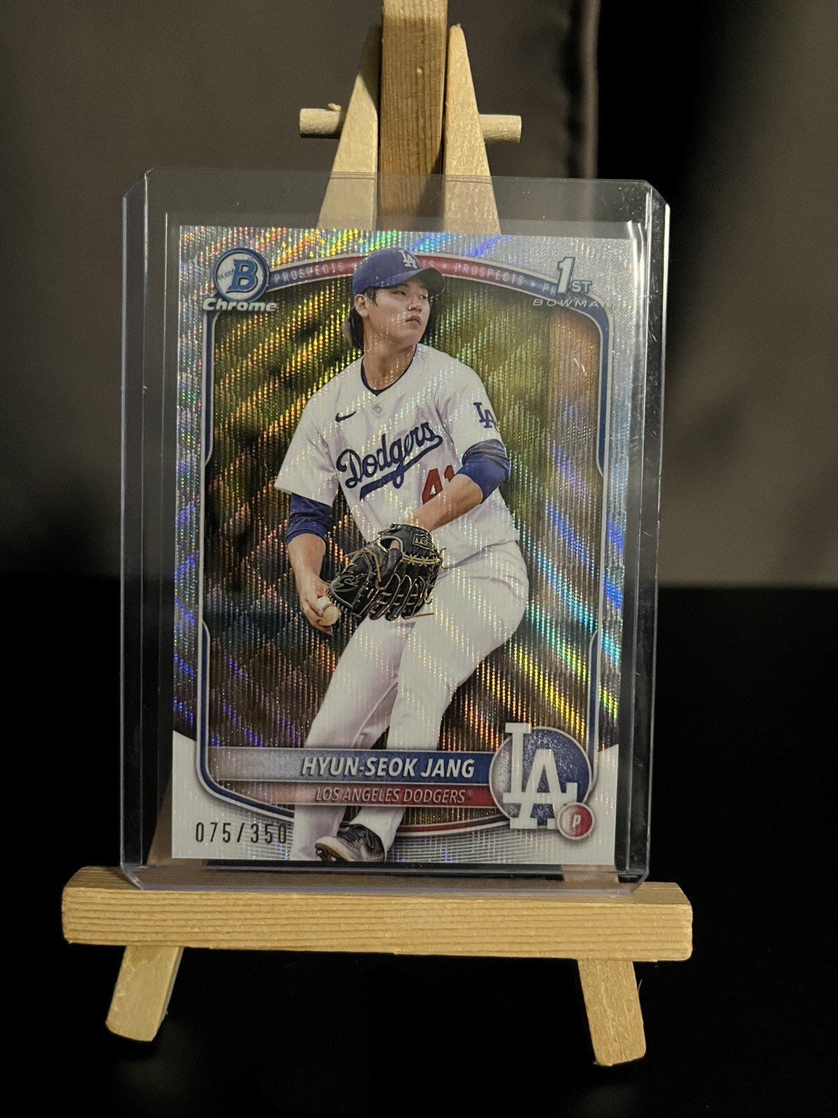 2025 Bowman - Chrome Prospects Hyun-Seok Jang #BCP-51 Wave Refractor /350 (RC)