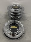 4 Chrome Floating Center Caps XL Rim For Chevrolet Emblem 7.2 In 182 mm
