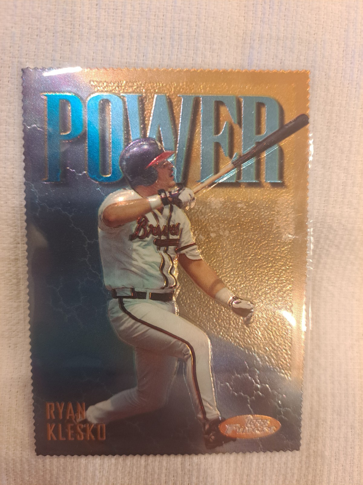Ryan Klesko Rare Gold Embossed 1997 Finest #343