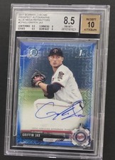2017 Bowman 1st Chrome BLUE MOJO REFRACTOR Griffin Jax 106/150 Beckett AUTO 10