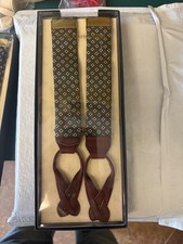 Vintage Polo Ralph Lauren Suspenders Original Box Never Worn, Green