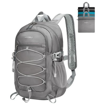 WATERFLY 15L Ultralight Packable Foldable Travel Daypack - Breathable Strap for
