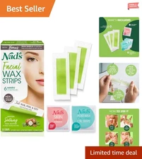 Hypoallergenic Facial Wax Strips for All Skin Types - Effective Hair Removal Kit