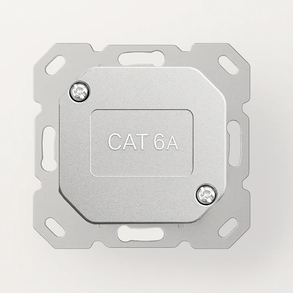 RJ45 Netzwerkdose CAT6A geschirmt 2-Port Aufputz Unterputz LAN-Dose Datendose - Bild 4 von 4