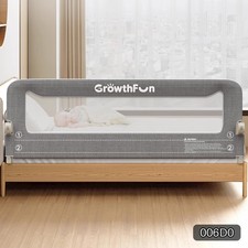 Toddler Bed Rail 71 in Foldable Carbon Steel Frame R039