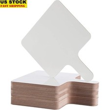25 Pack Double Sided Dry Erase Paddles Classroom Teaching Voting Boards New