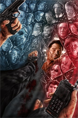 #ad Die Hard by Sam Gilbey 11 125 24quot; x 36quot; Screen Print Movie Art Poster $105.00