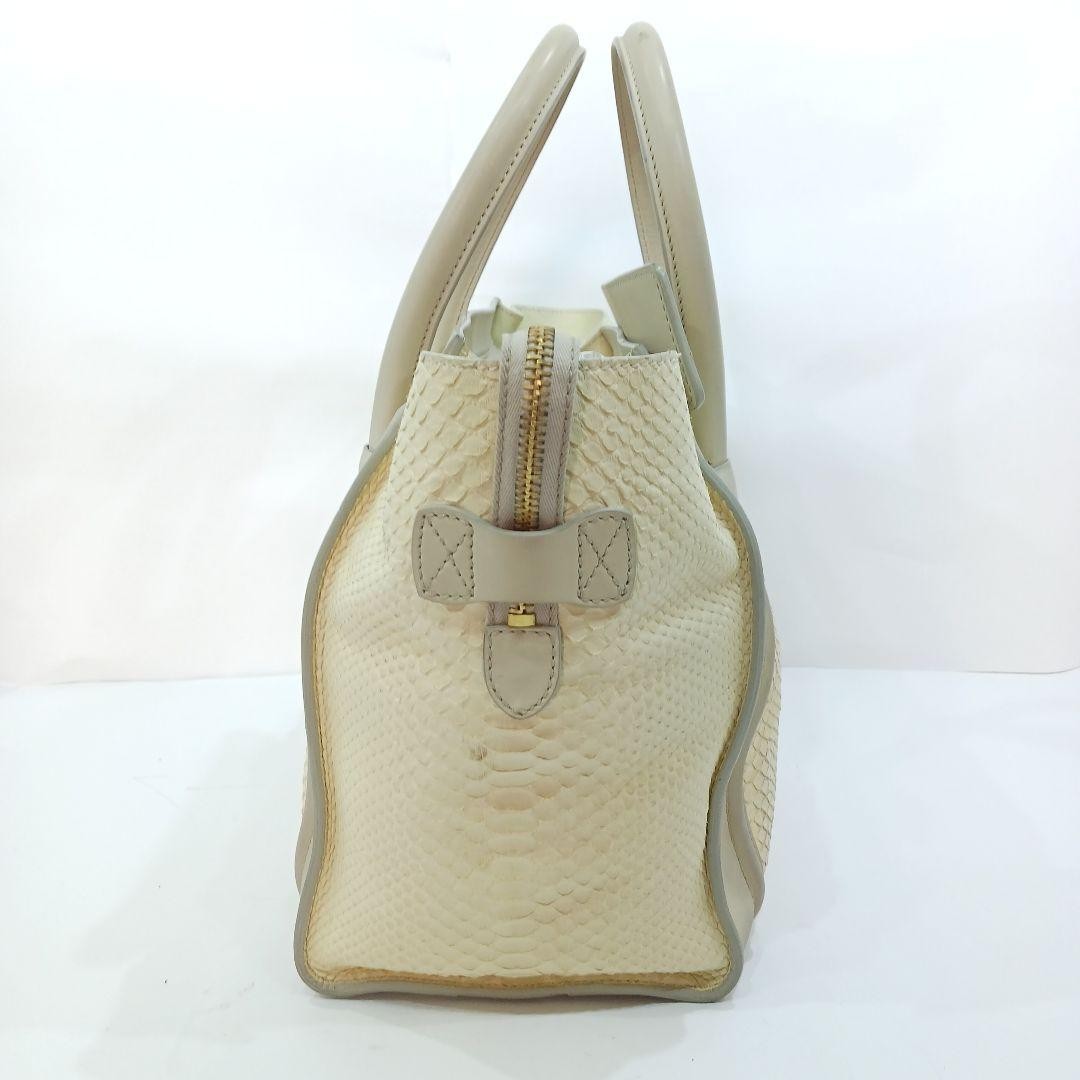 CELINE Luggage Mini Shopper Tote Python Leather A… - image 23