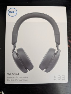 Dell WL5024 Pro Plus Wireless ANC Headset Bluetooth Over-Ear Headphones Black