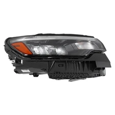 Passenger Right Side For Jeep Compass 2022-2023 Halogen&LED Type Black Headlight