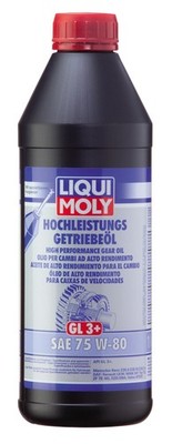 Liqui Moly 22080 High Performance Gear Oil (GL3+) SAE 75W-80 (1 L)