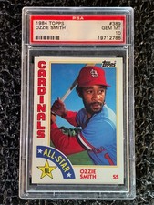1984 Topps Baseball #389 Ozzie Smith PSA 10