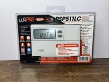 LuxPro Programmable Electric Thermostat PSP511LC Heat/Cool Brand New 
