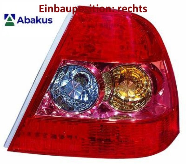 Abakus 212-19K5R-LD-AE Heckleuchte Rechts RüCklicht Hecklicht FüR Toyota-image