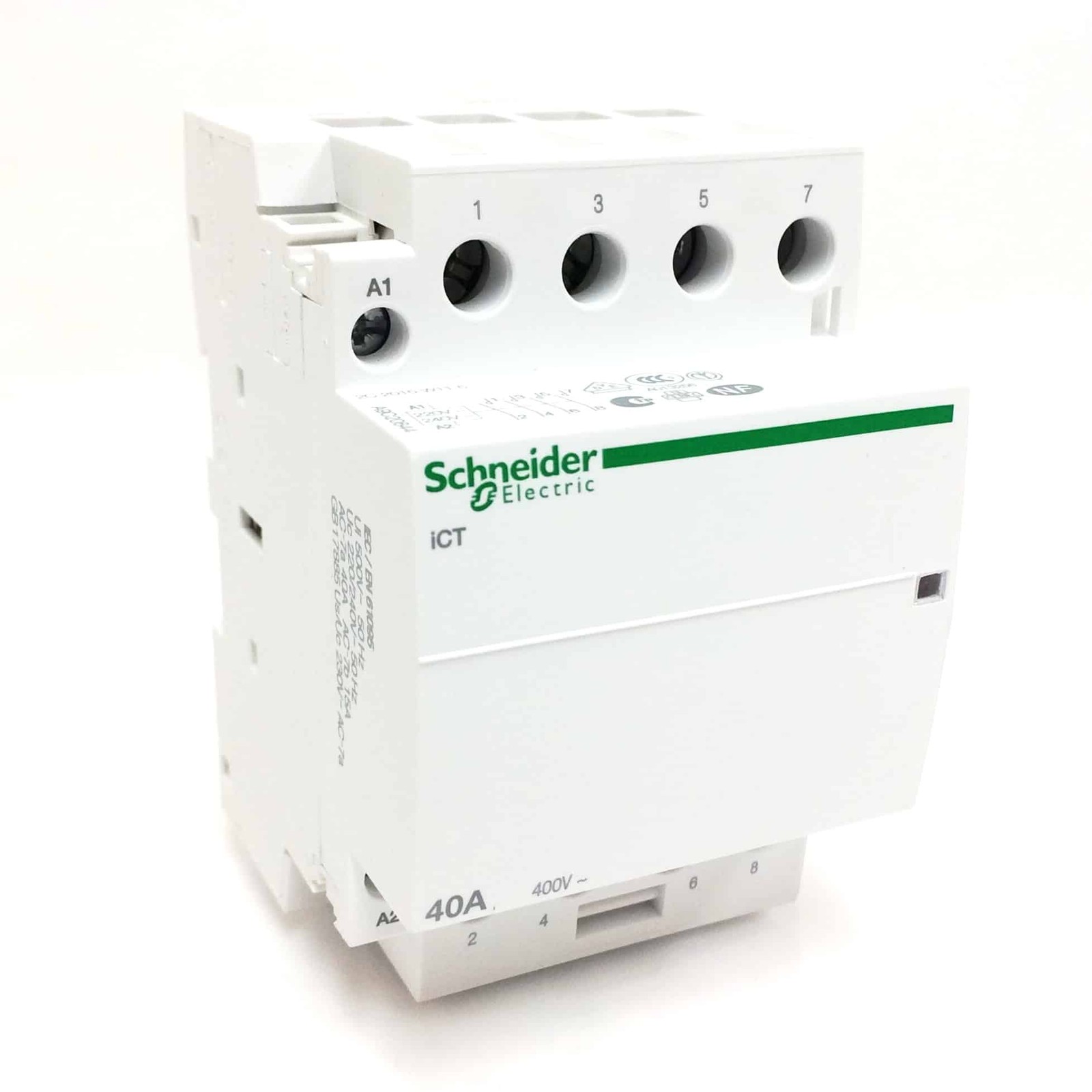 4-Pole Contactor A9C20844 Schneider 220/240VAC 40A Acti9 ICT 008862