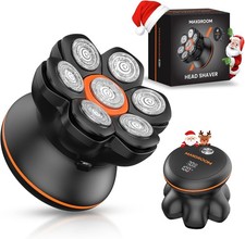 Head Shaver for Bald Men, Waterproof Electric Razor with 7D Floating Black