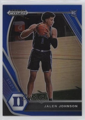 2021-22 Panini Prizm Draft Picks Blue 101/199 Jalen Johnson #10 Rookie RC 17hc