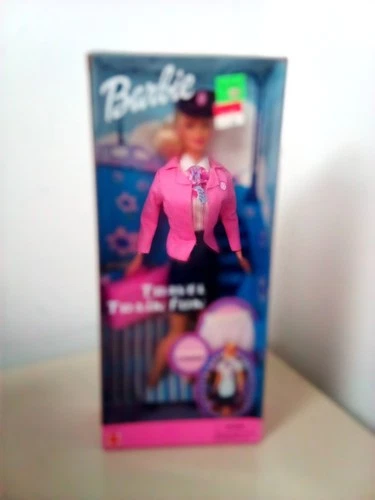 Vintage 2001 Travel Train Fun Barbie Doll Train Conductor 55807 by Mattel (FH)