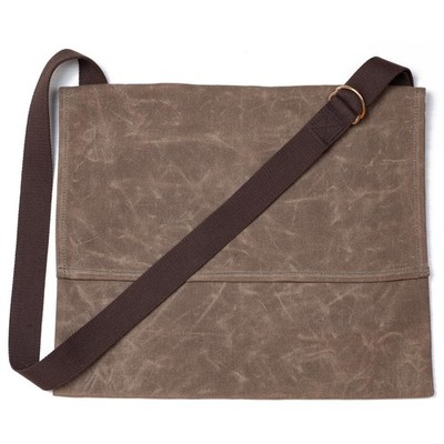Foraging Bag 16 oz Waxed Canvas Haversack Bushcraft Shoulder Bag Durable Mess...