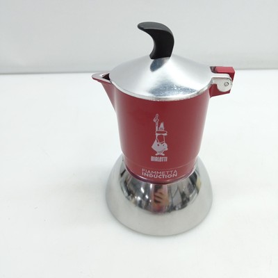 Bialetti Fiammetta Induction Kaffeemaschine, Aluminium, Steel, Rot, DEFEKT