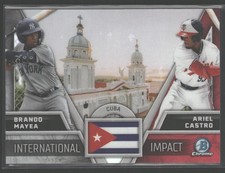 2024 Bowman Chrome #II-10 Ariel Castro / Brando Mayea International Impact