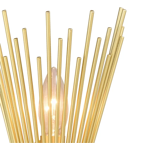 Nikko 6.5-in Wall Light Gold - Picture 2 of 3