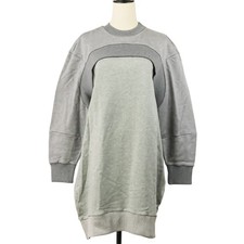 Alexander McQueen Layered Sweatshirt Dress 665458 Size 42 Gray Women USED