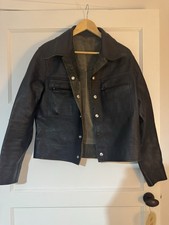 Maison Margiela Men's Reversible Leather Jacket  Black Size medium/large