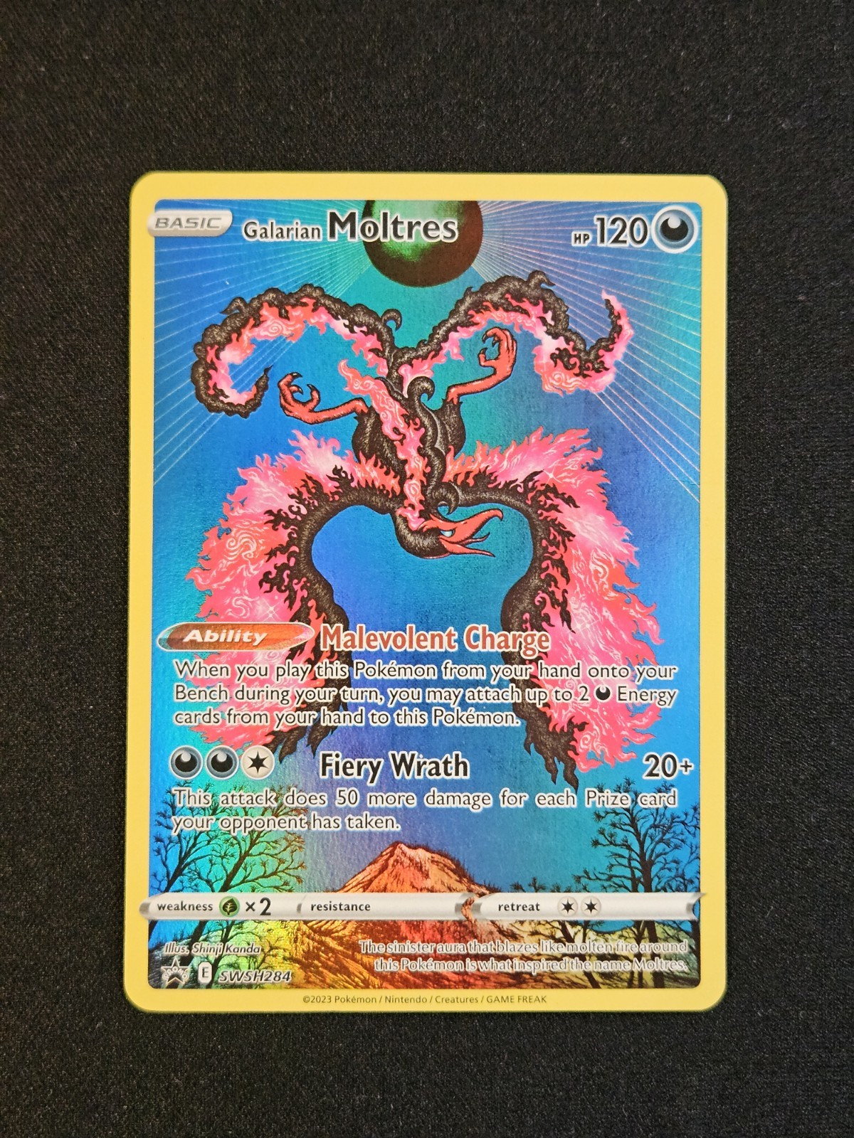 Pokemon Galarian Moltres SWSH284 Sword and Shield Black Star Promo Card