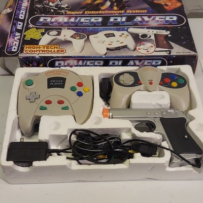 Power Player Super Nintendo Console w/ Controllers & Light Gun