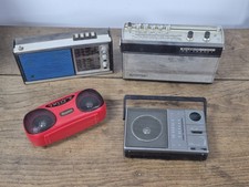 Lot De 4 Ancienne Radio Vintage (Non Testé En L'état)